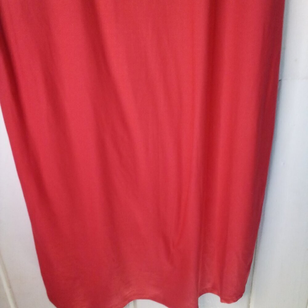 Derek Heart Dress Women 3X Short Sleeve Soft Stretch Red - Picture 15 of 15
